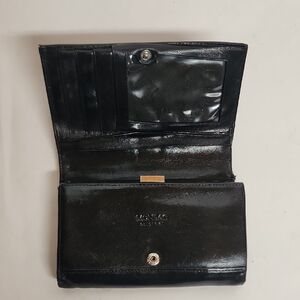 Monsac Vintage Black Leather Unisex Wallet